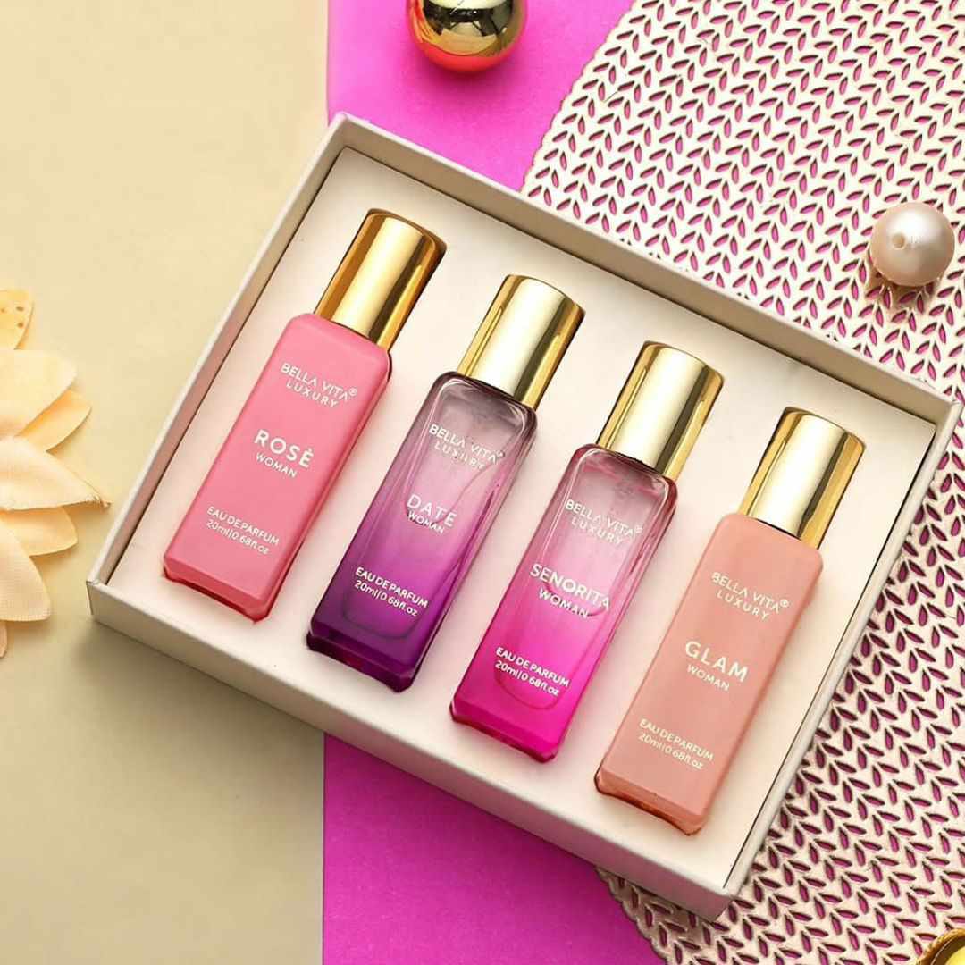 Bella Vita Luxury Perfume 4Pcs Female Perfume Set