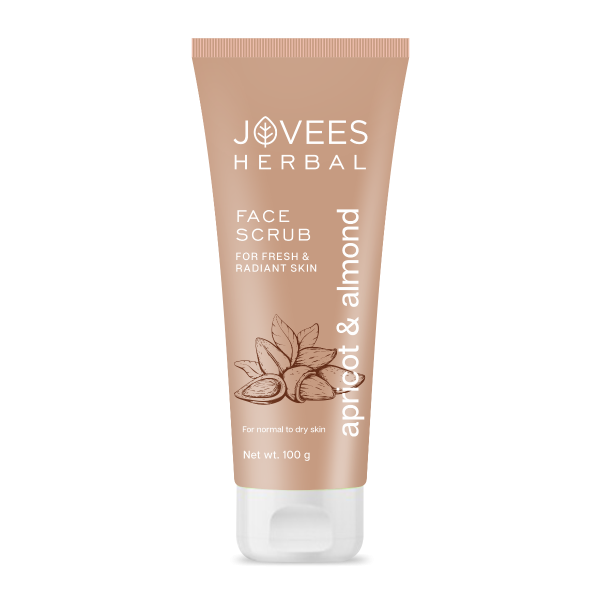 Jovees Apricot & Almond Face Scrub Infused with Wheatgerm Oil-100gm