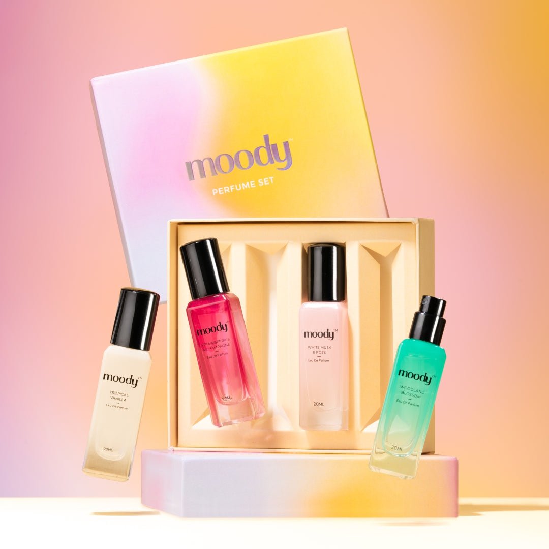 Moody Premium Long Lasting Perfume Set Of 4 For Women